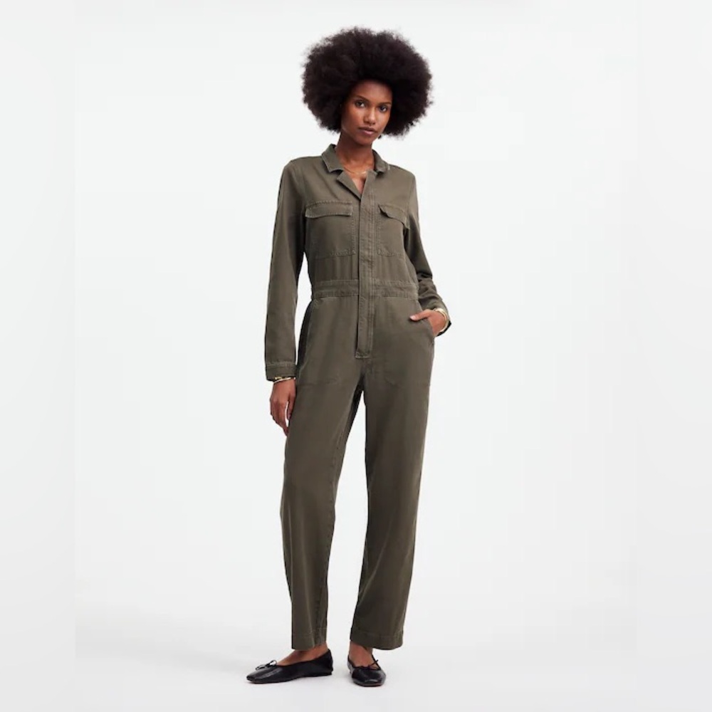 Madewell Utility Coveralls in Faded Ivy